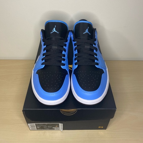 SOLD-Air Jordan 1 Low University Black - Picture 1 of 3